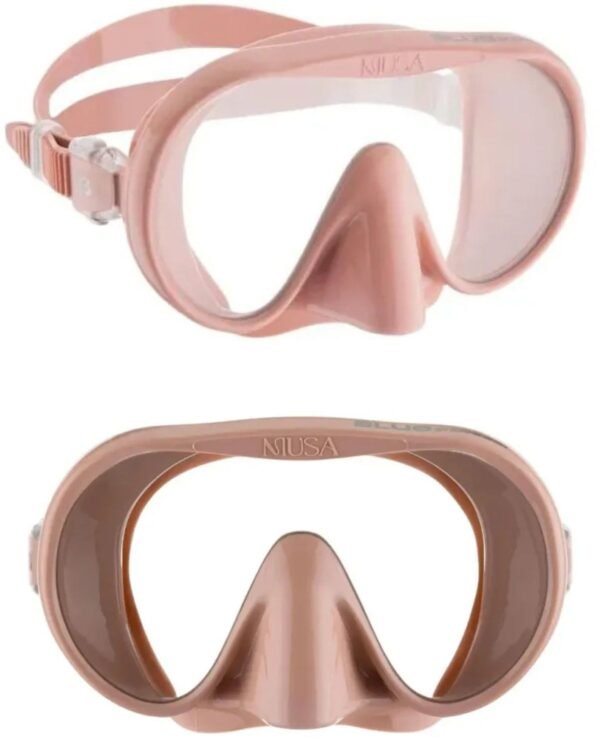 Combo Cressi Musa & Scilla Dry: Máscara y Snorkel (Rosa / Oro) - Image 2